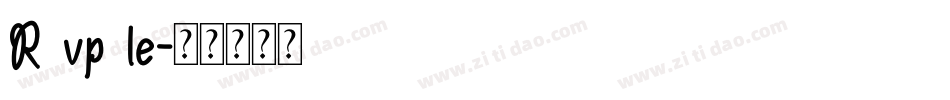 R vp le字体转换